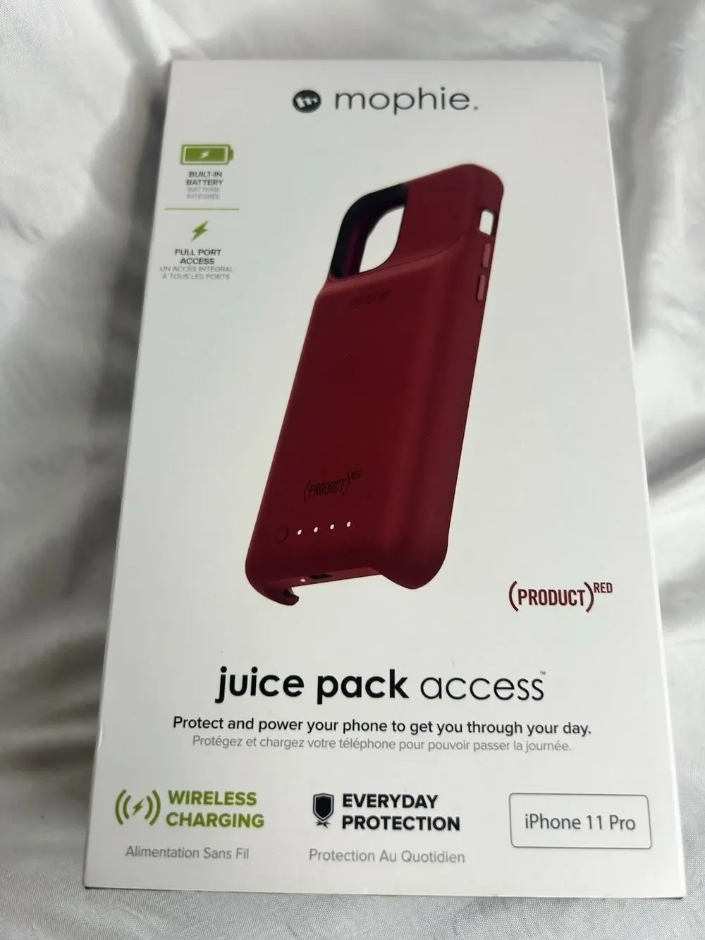 New Mophie RED Juice Pack Access iPhone 11 Wireless Charging Battery 2000Mah